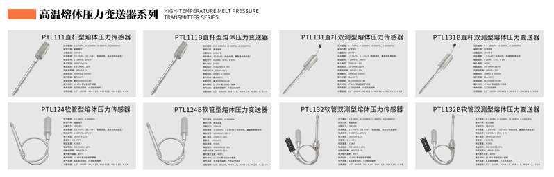 溫熔體壓力變送器系列 溫熔體壓力變送器系列