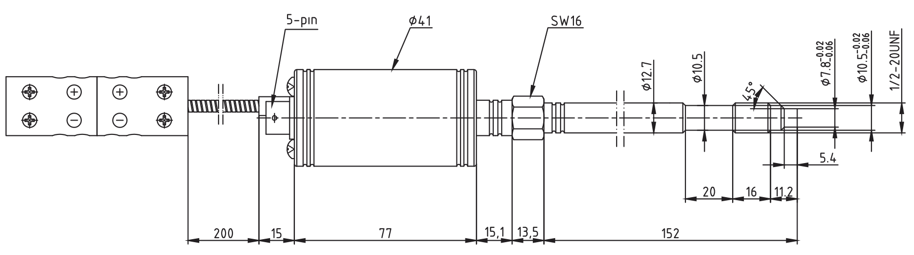 PTL111-T尺寸圖 PTL111-T尺寸圖